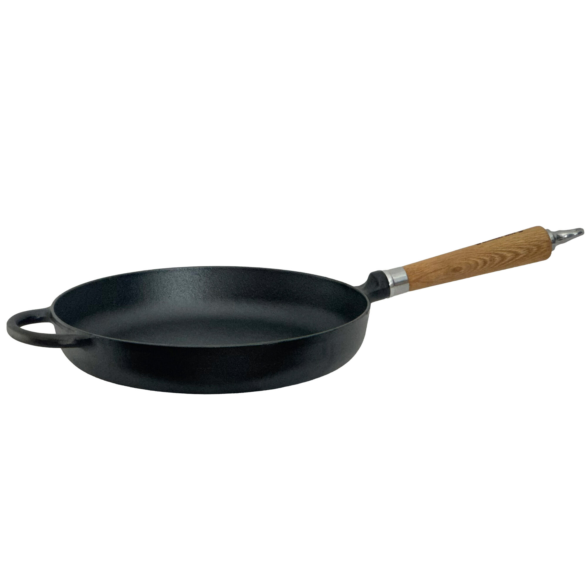 Ronneby bruk Exclusive Line støbejernstegepande med afrundet kant, 28 cm  -  eg
