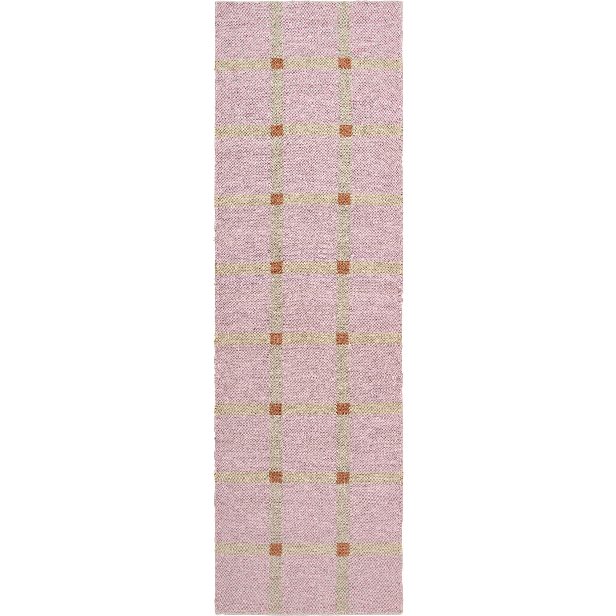 Decotique Mosaic uldtæppe 75 x 250 cm, rosa
