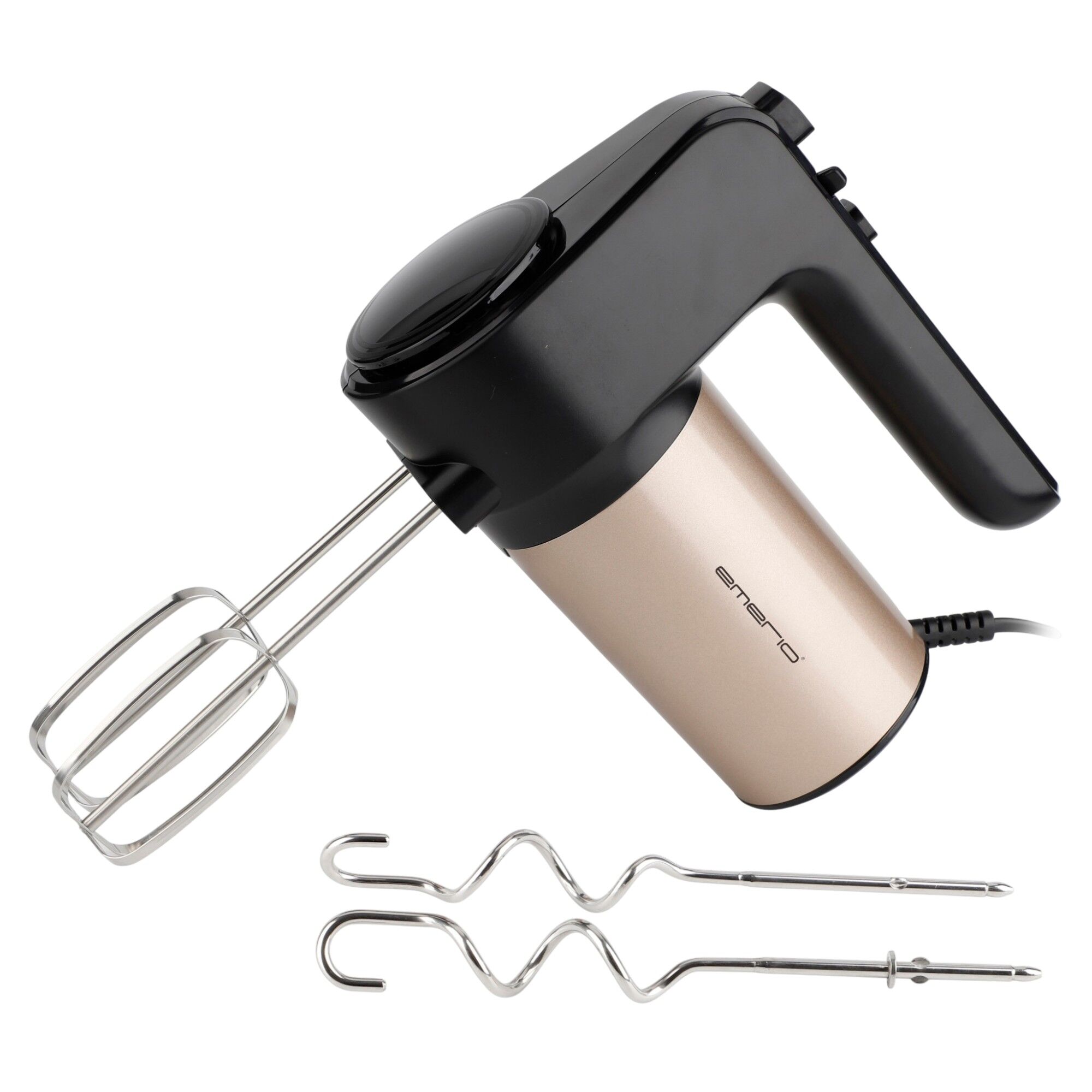 Emerio Håndmixer 400 W, sort/silkemat guldfinish