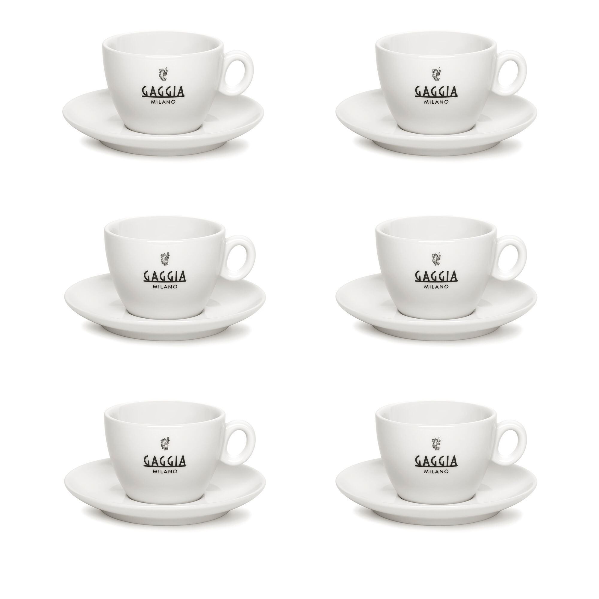 Gaggia Espressokop, hvid, 6 stk.