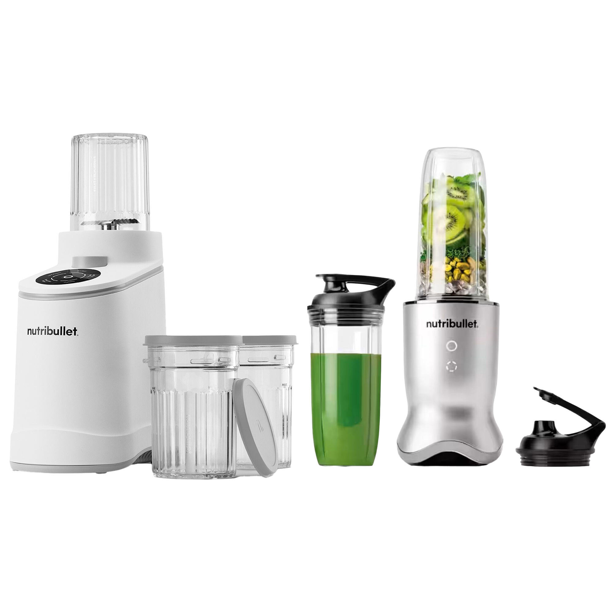 Nutribullet Chill NBD0503W ismaskine & Ultra NB1206S personal blender, hvid/sølv