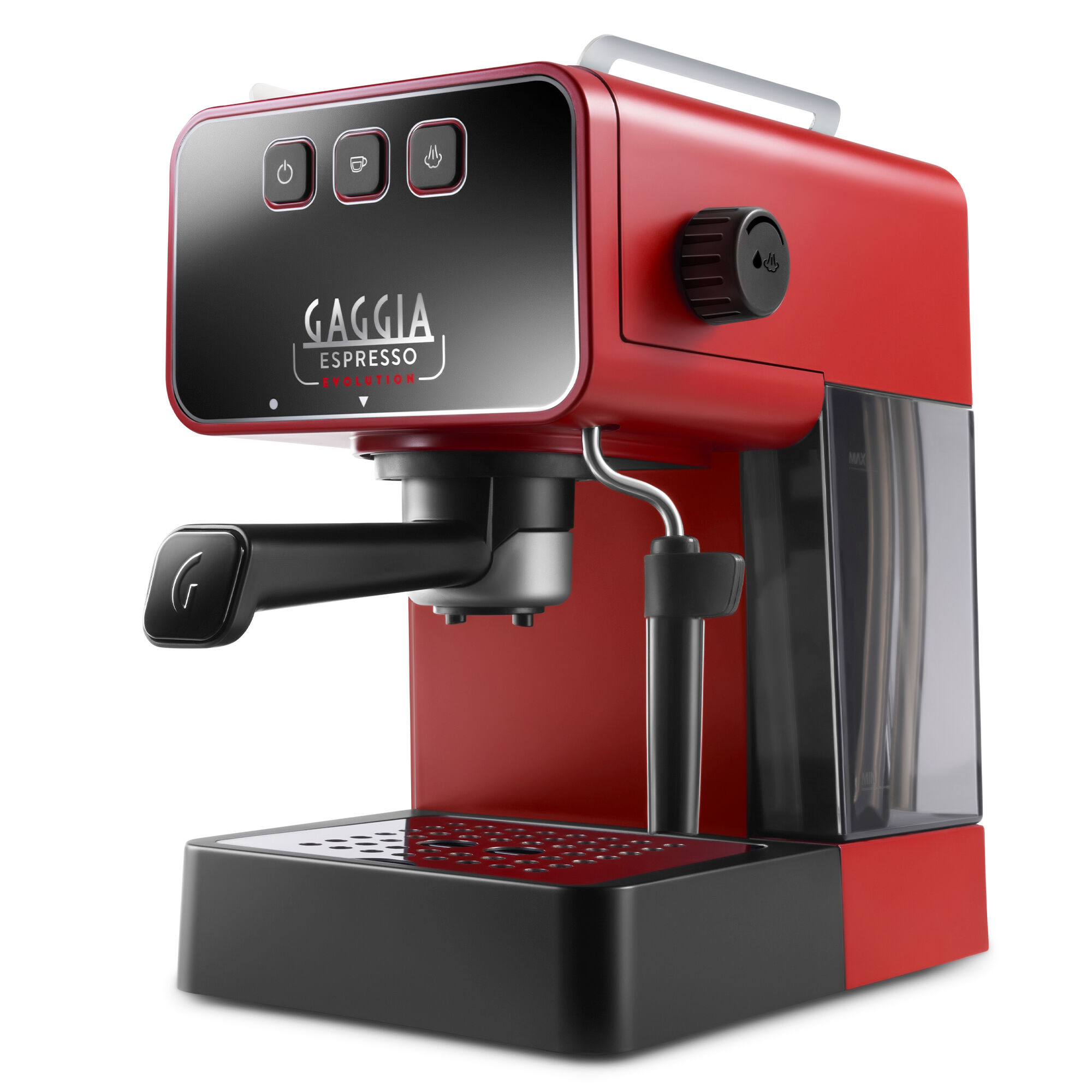 Gaggia Espresso Evolution manuel espressomaskine, lava rød