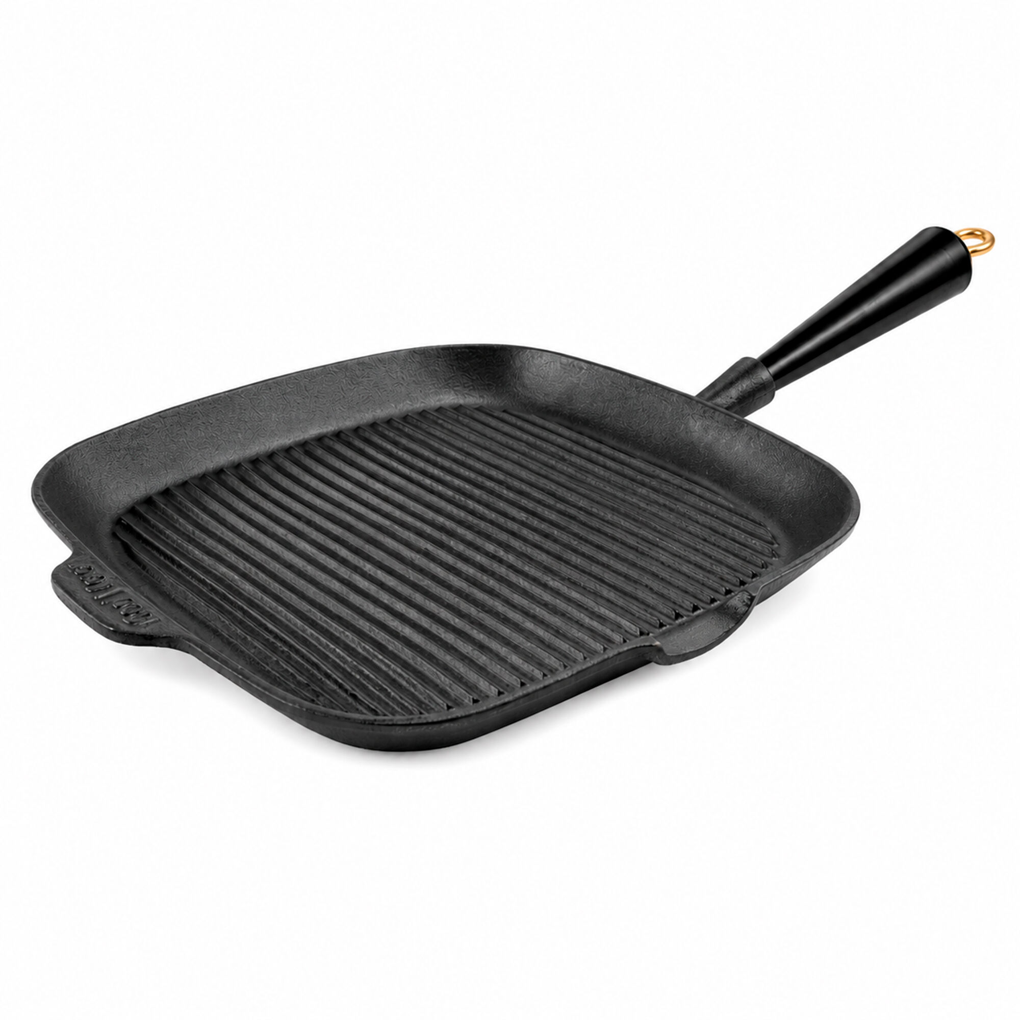 Carl victor Gold grillpande 28 x 28 cm, støbejern