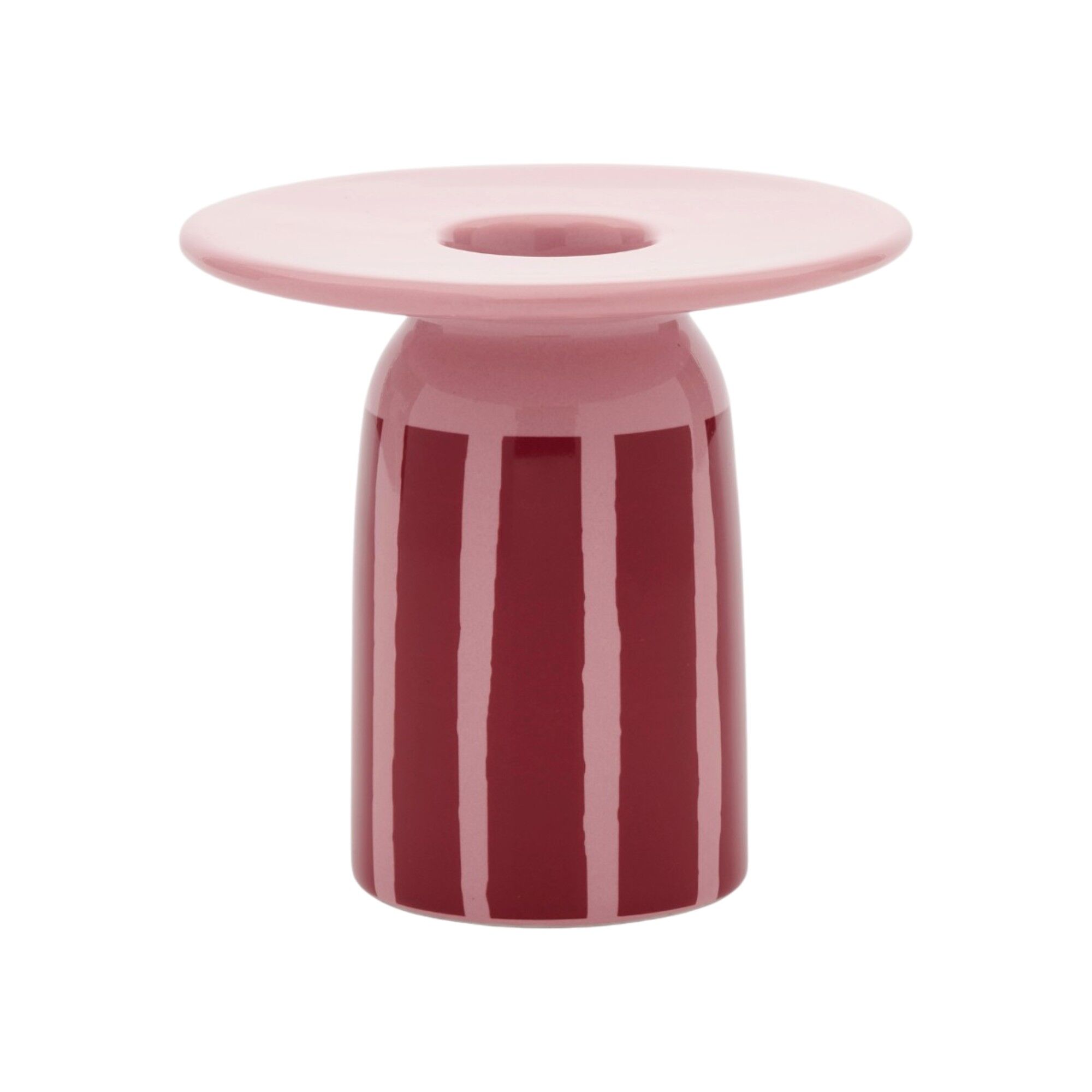 Marimekko Piccolo lysestage 8 cm, koral/mørkerød