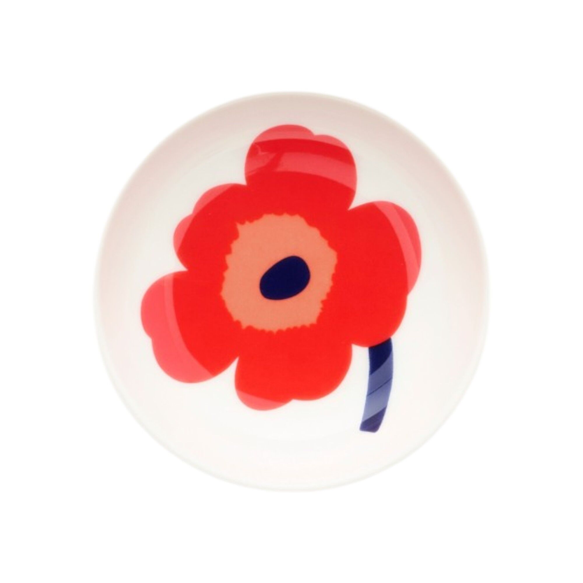 Marimekko Unikko skål 9 cm, hvid/rød/blå