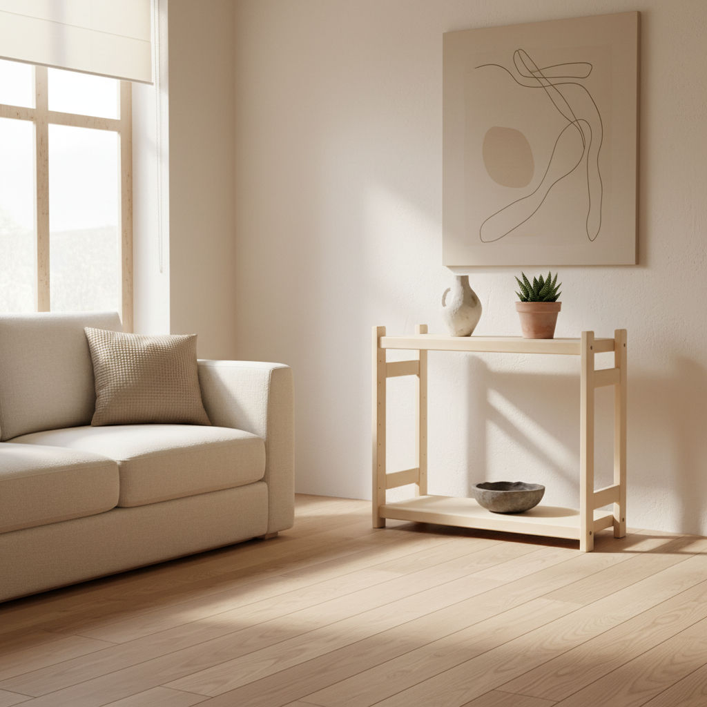 Modulær reol i bøg, 2 hylder, 60 Ã 70 Ã 43 cm