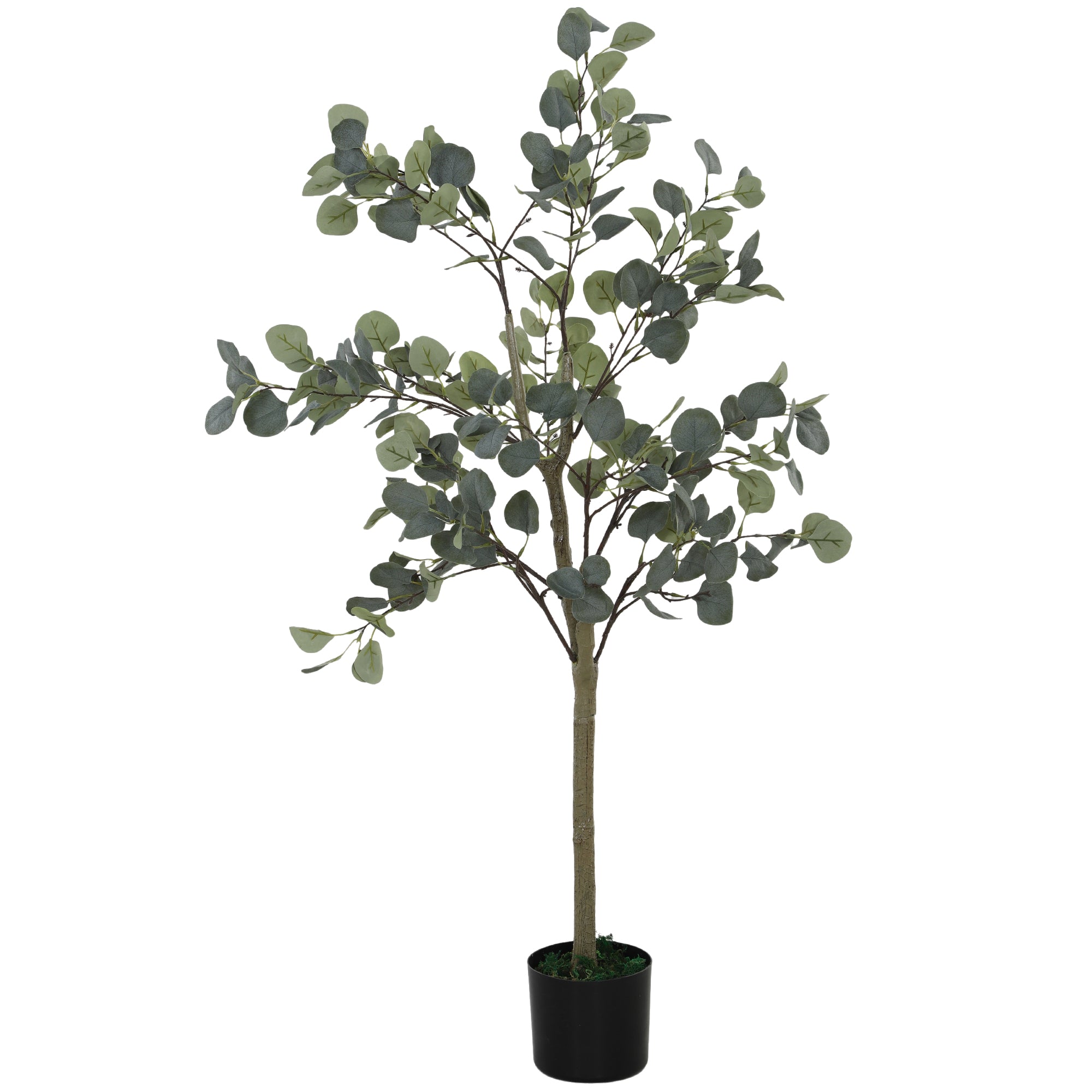 Kunstig plante, kunstigt træ, livagtig, cementpotte, vedligeholdelsesfri, grøn