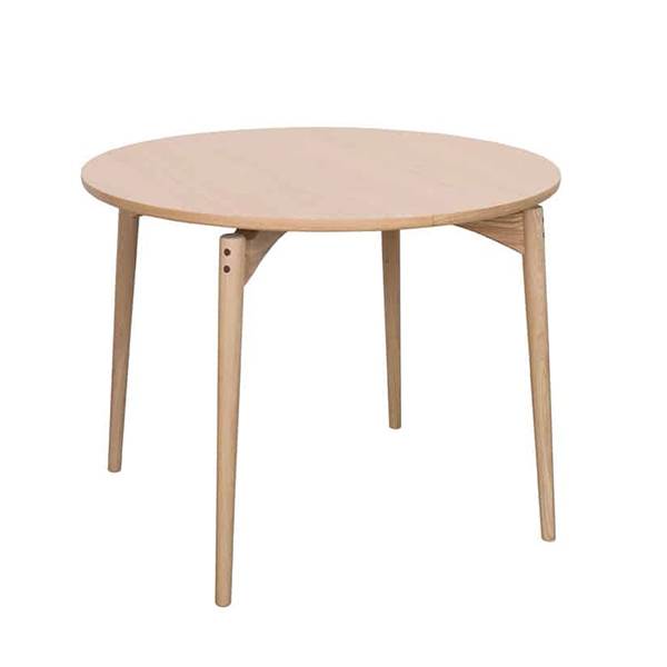 PBJ Designhouse PBJ Aeris rundt spisebord - Ø122 cm - Lakeret lys eg - Massiv træ : Erling Christensen Møbler  : Erling Christensen Møbler
