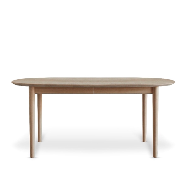 Andersen Furniture Classic 255 ovalt spisebord - eg - hvidolieret - 110 x 172 cm. Eg - hvid olie : Erling Christensen Møbler