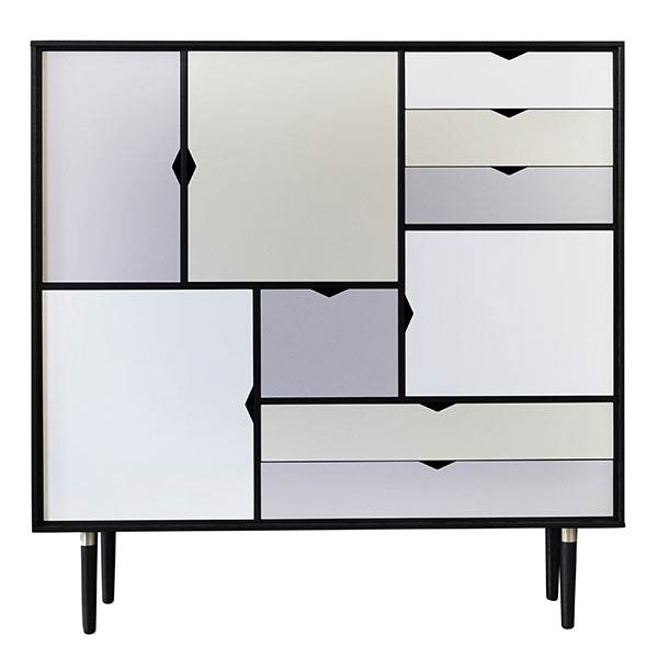 Andersen Furniture S3 reol Farvede fronter - Sort  : Erling Christensen Møbler