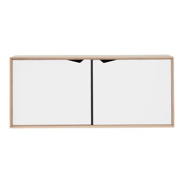 Andersen Furniture S2 reol - eg sæbe - 2 rum - højde 51 cm  : Erling Christensen Møbler