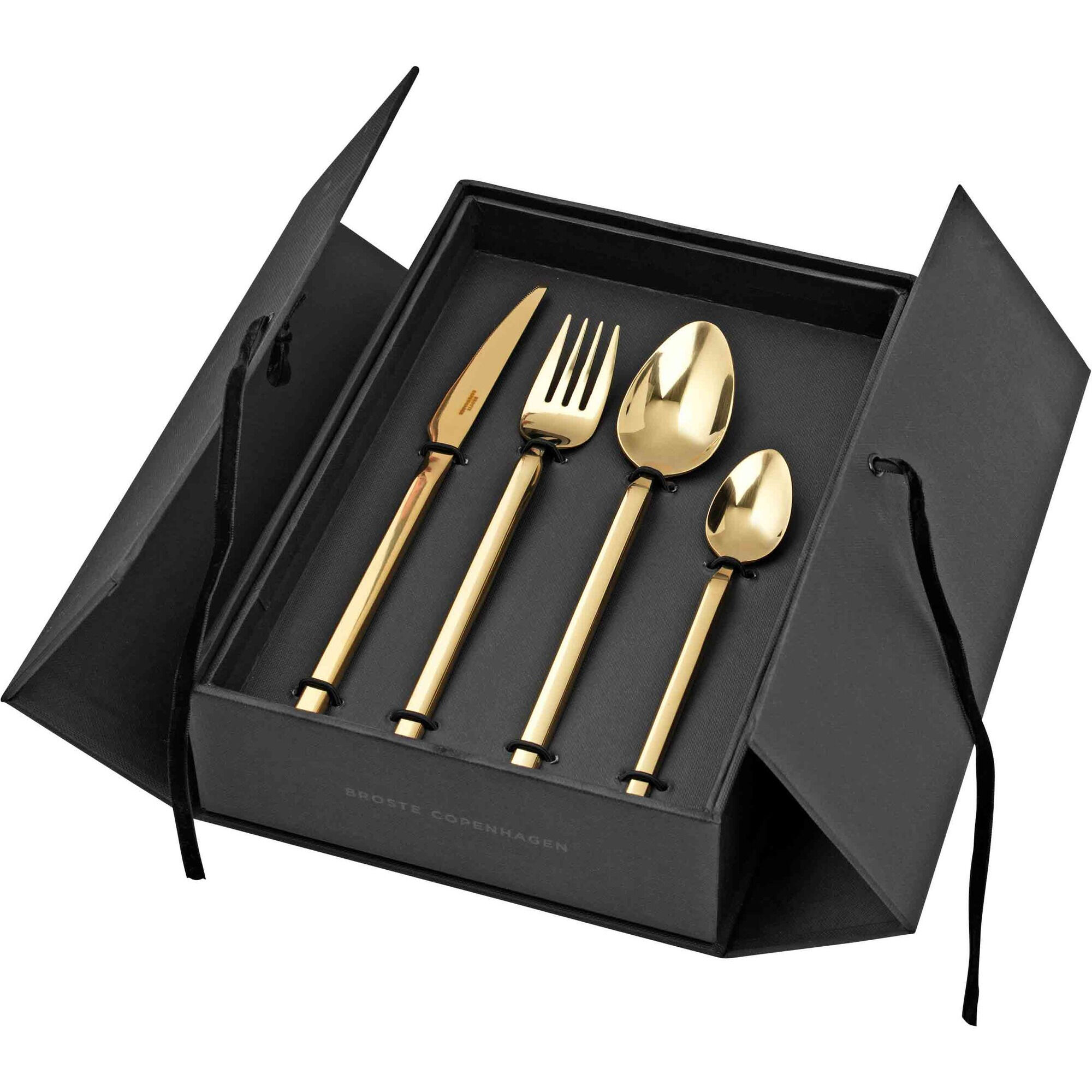 Broste Tvis Titanium Rose Gold, bestiksæt m. 16 dele