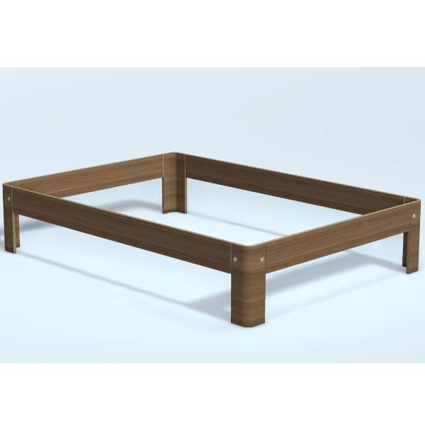 Auping Auronde natural walnut - 120x200cm. - Høj model  : Erling Christensen Møbler