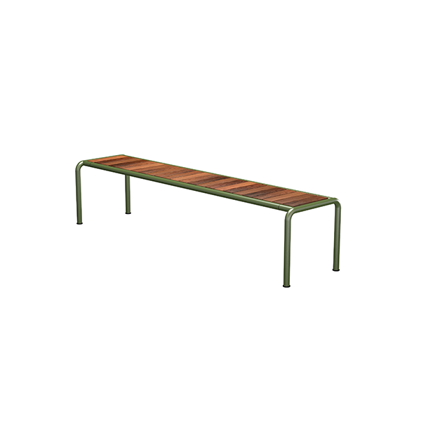 HOUE Avanti havebænk i træ large - Thermo Ash Olive Green  : Erling Christensen Møbler