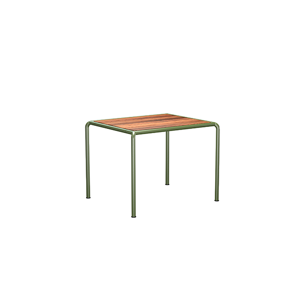 HOUE Avanti havebord i træ 83 x 98 cm - Thermo Ash Olive Green  : Erling Christensen Møbler
