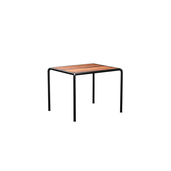 HOUE Avanti havebord i træ 83 x 98 cm - Thermo Ash black  : Erling Christensen Møbler