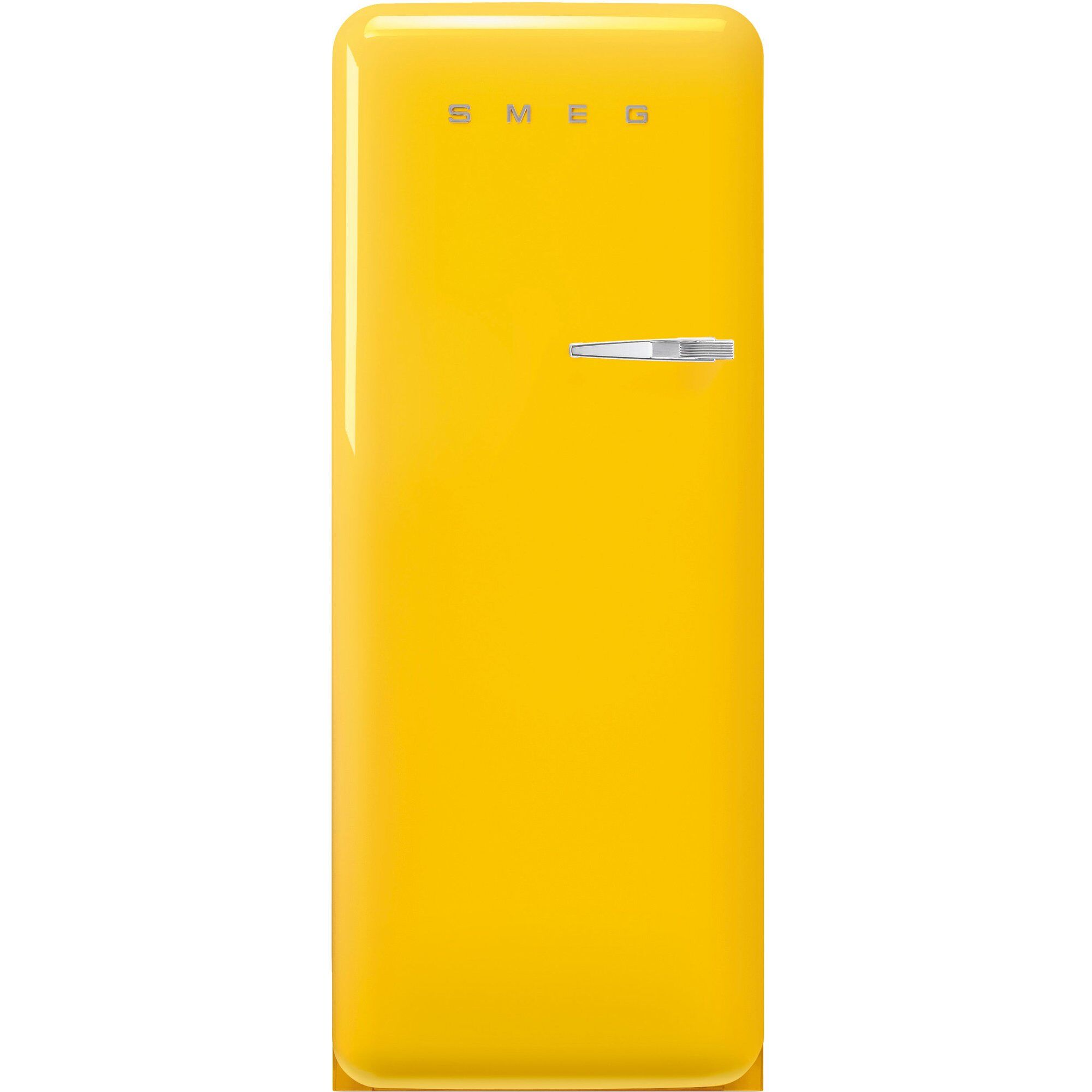 Smeg FAB28LYW6 Køleskab Med Fryser 153cm Venstrehængt Gul