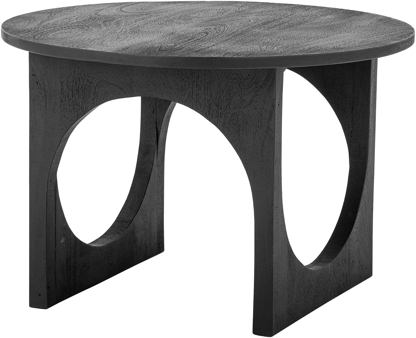 Sofabord Bloomingville Ulrike loungebord sort mangotræ Ø59,5 cm H40,5 cm