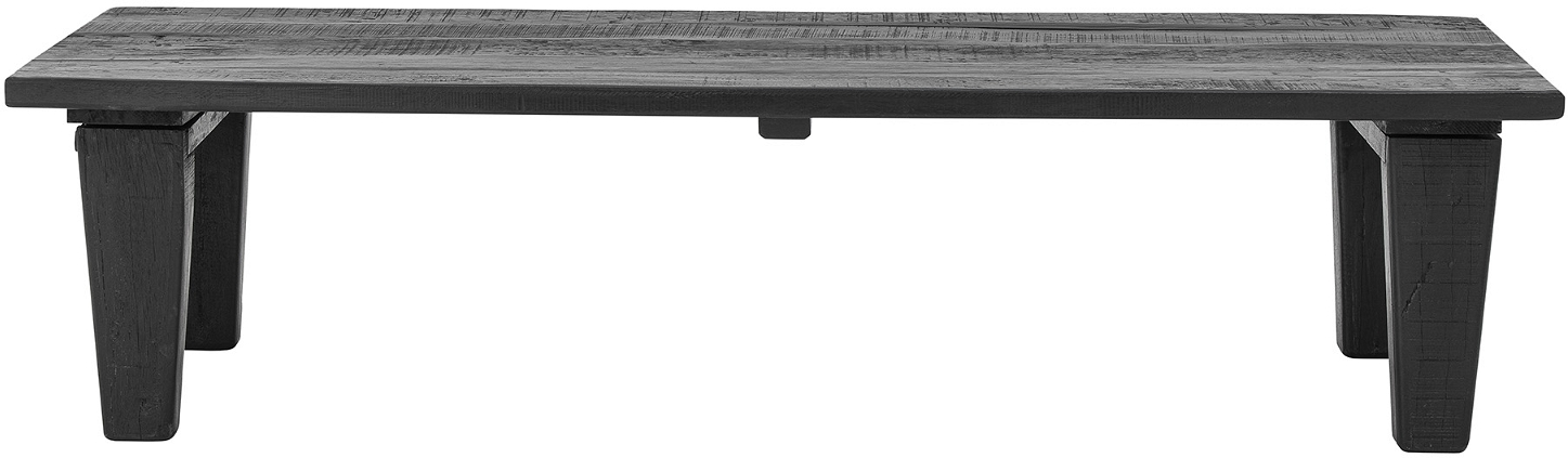 Bloomingville Riber sofabord  -  sort genbrugstræ, nordisk rustik design, H36ÃB150ÃL60 cm