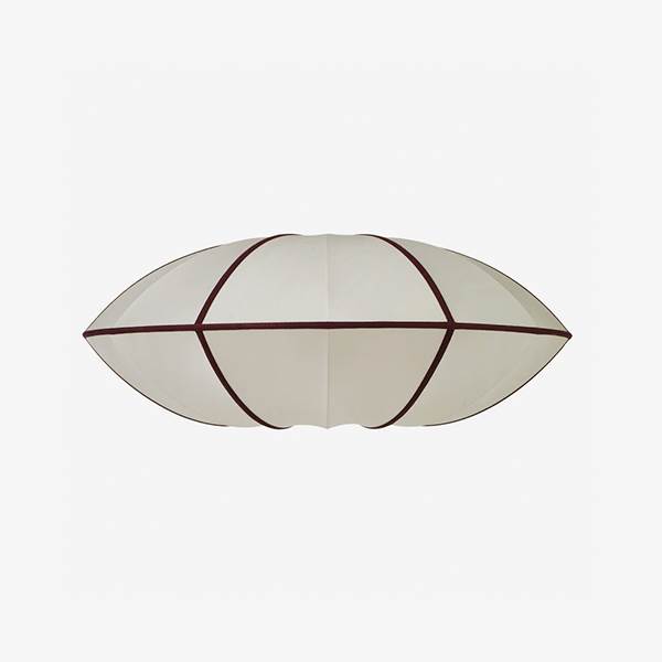 Oi Soi Oi Indochina ufo lampeskærm - Off white/Bordeaux  : Erling Christensen Møbler