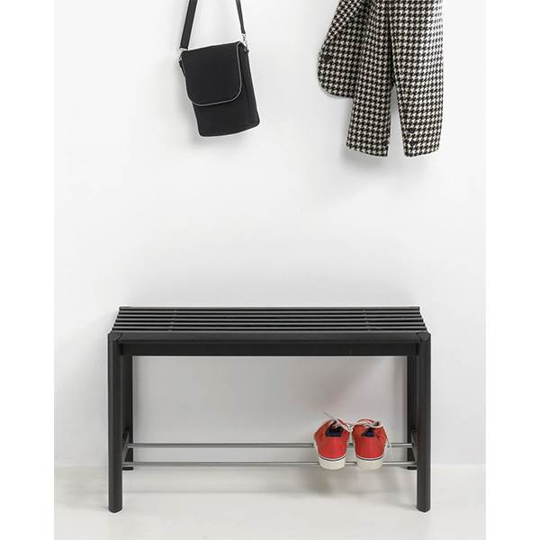 Thomsen Furniture Bænk - Egetræ - Sortlakeret Eg - Sortlakeret : Erling Christensen Møbler