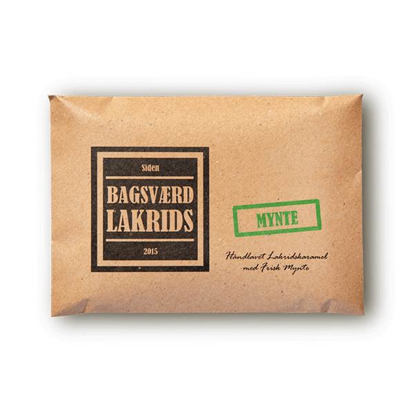 Bagsværd Lakrids Plade - Mynte 160 g.  : Erling Christensen Møbler