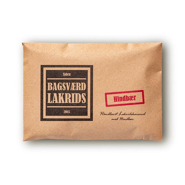 Bagsværd Lakrids Plade - Hindbær 160 g.  : Erling Christensen Møbler