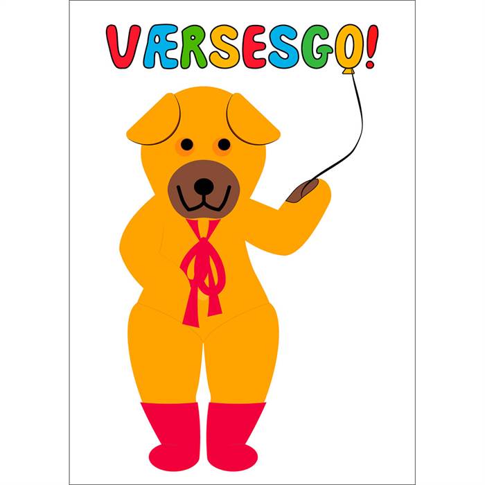 Citatplakat "Bamse - Værsesgo" plakat - 30x42 cm  : Erling Christensen Møbler