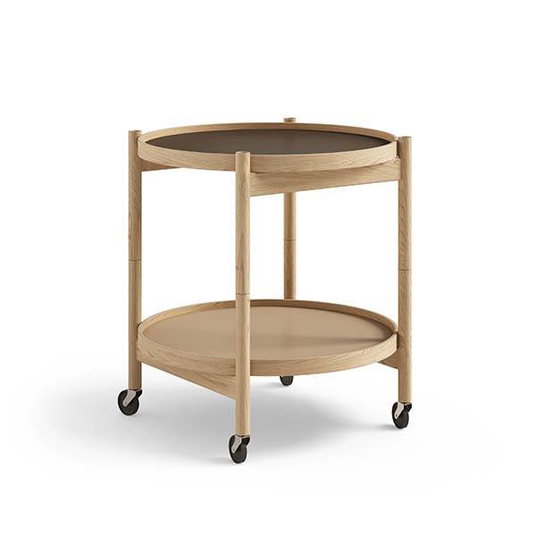Brdr. Krüger Bølling bakkebord 50 cm. - eg olie - Bakke 1: Earth / Bakke 2: Earth  : Erling Christensen Møbler