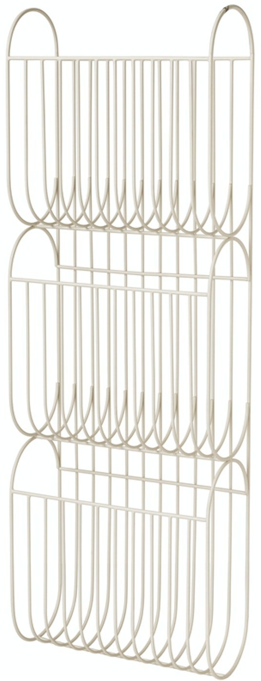 Magasin- og bladholder Broste Copenhagen Maggie gråt jern H99Ã15Ã33 cm