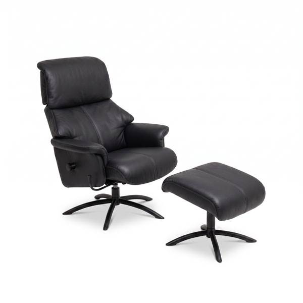 BD Möbel Calibra lænestol med gyng - 6002 Black - Sokkel: Sort Sort : Erling Christensen Møbler