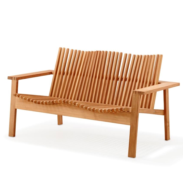 Cane-Line Amaze havebænk - teak  : Erling Christensen Møbler