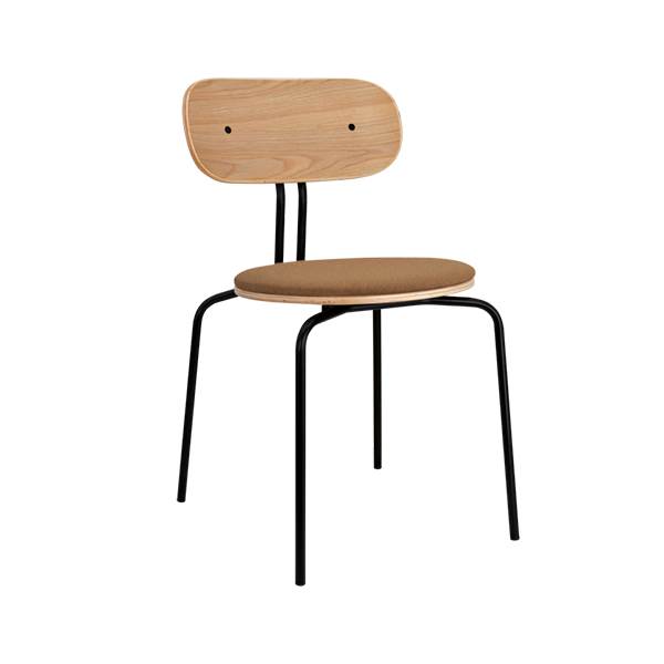 Umage Curious spisebordsstol - Sort stel / Caramel  : Erling Christensen Møbler