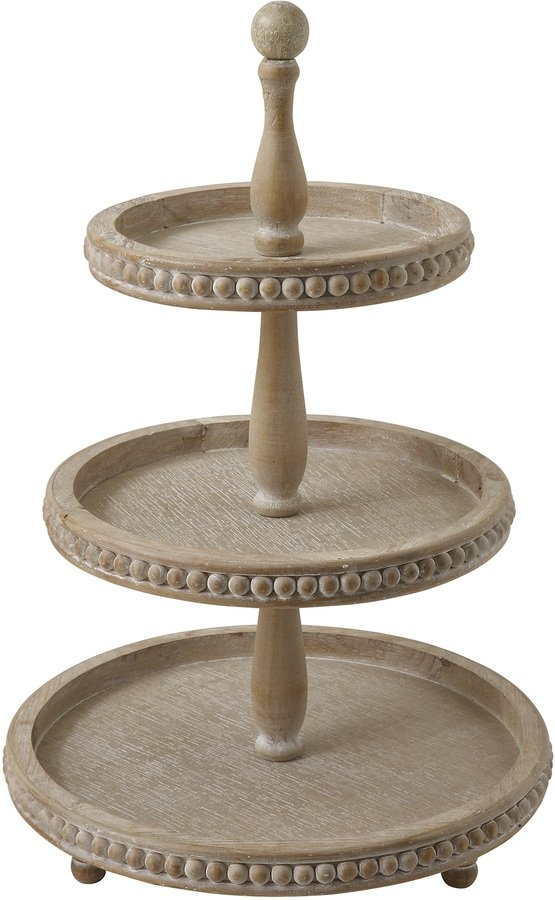 EtagÃ¨re Creative Collection Boho Livin 3-niveau naturtræ Ø41 x H62 cm