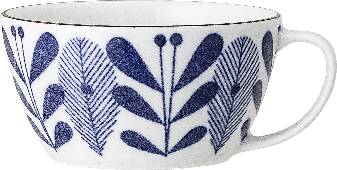 Porcelænskop Creative Collection Camellia blå Ø10,5 cm 300 ml håndlavet botaniske motiver