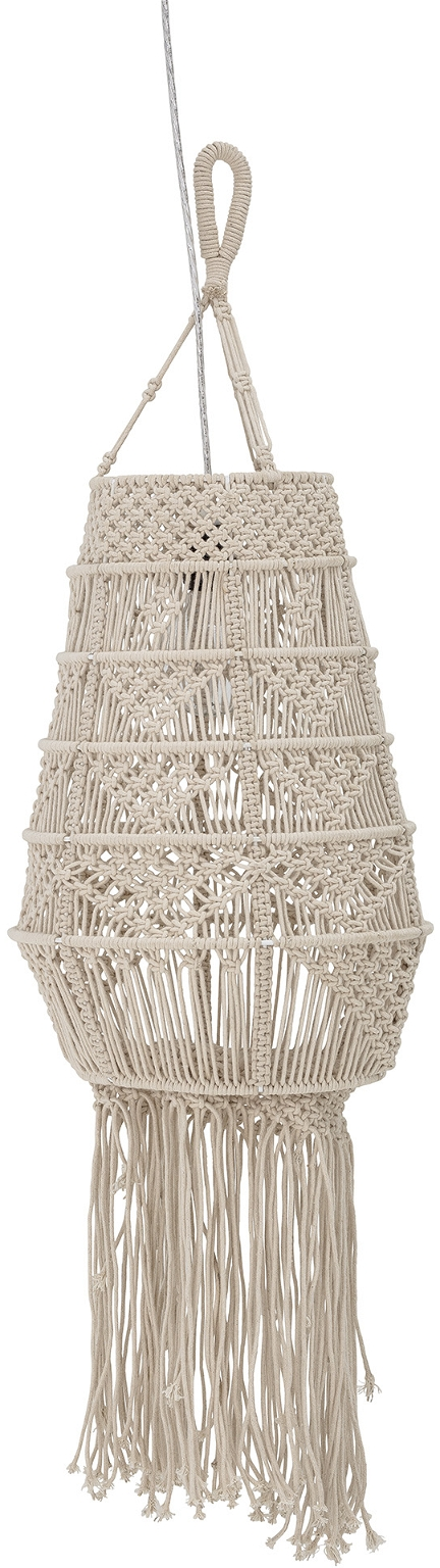 Indendørs pendellampe Creative Collection Wanda natur bomuld Ø36 x H106 cm justerbar snor 250 cm