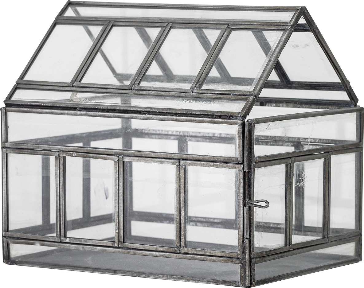 Displayhus Creative Collection Jerri gråt metal sættekasse 16,5x14,5x19,5 cm