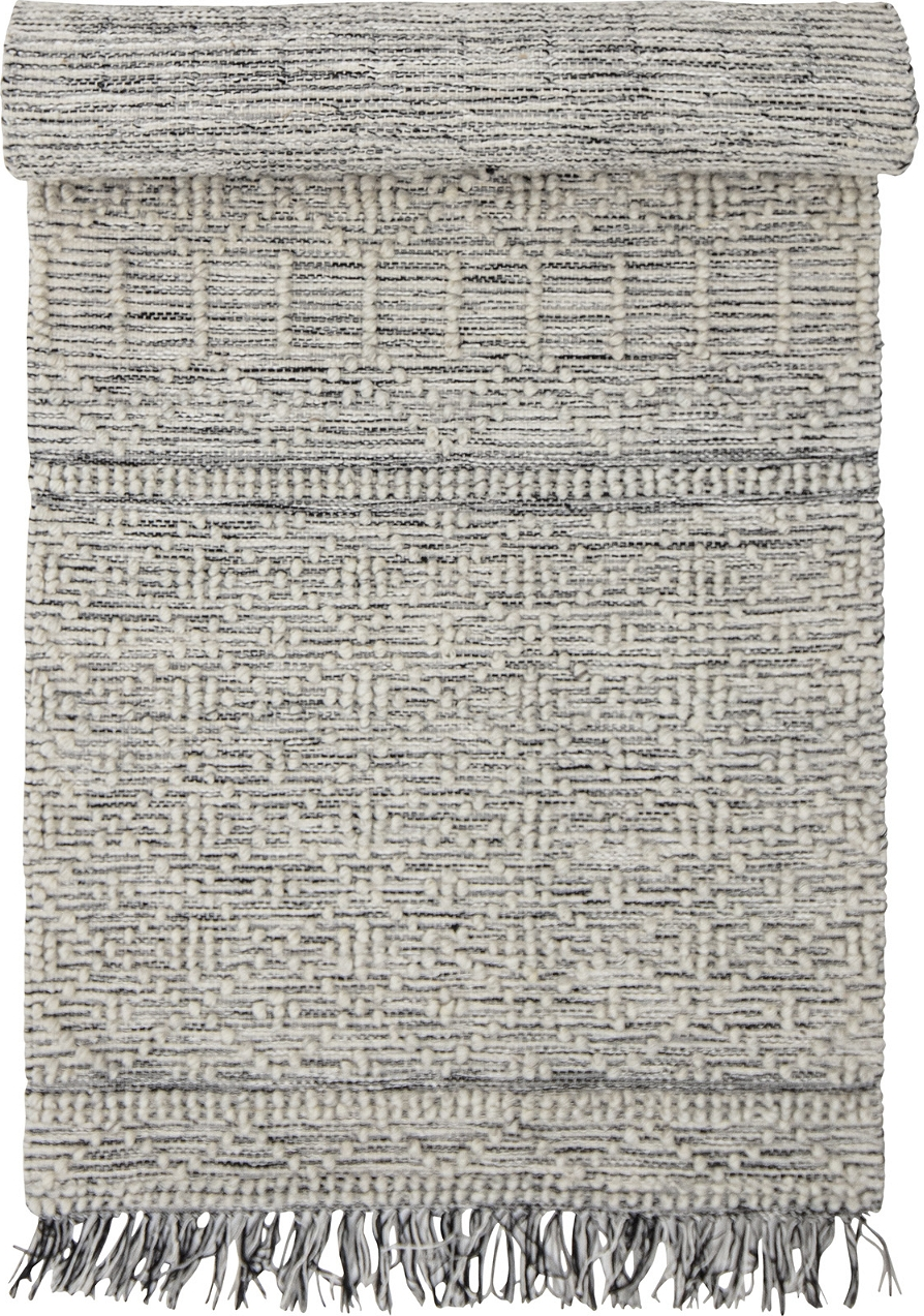 Gulvtæppe løber Creative Collection Maisy 75x245 cm grå til gang og soveværelse
