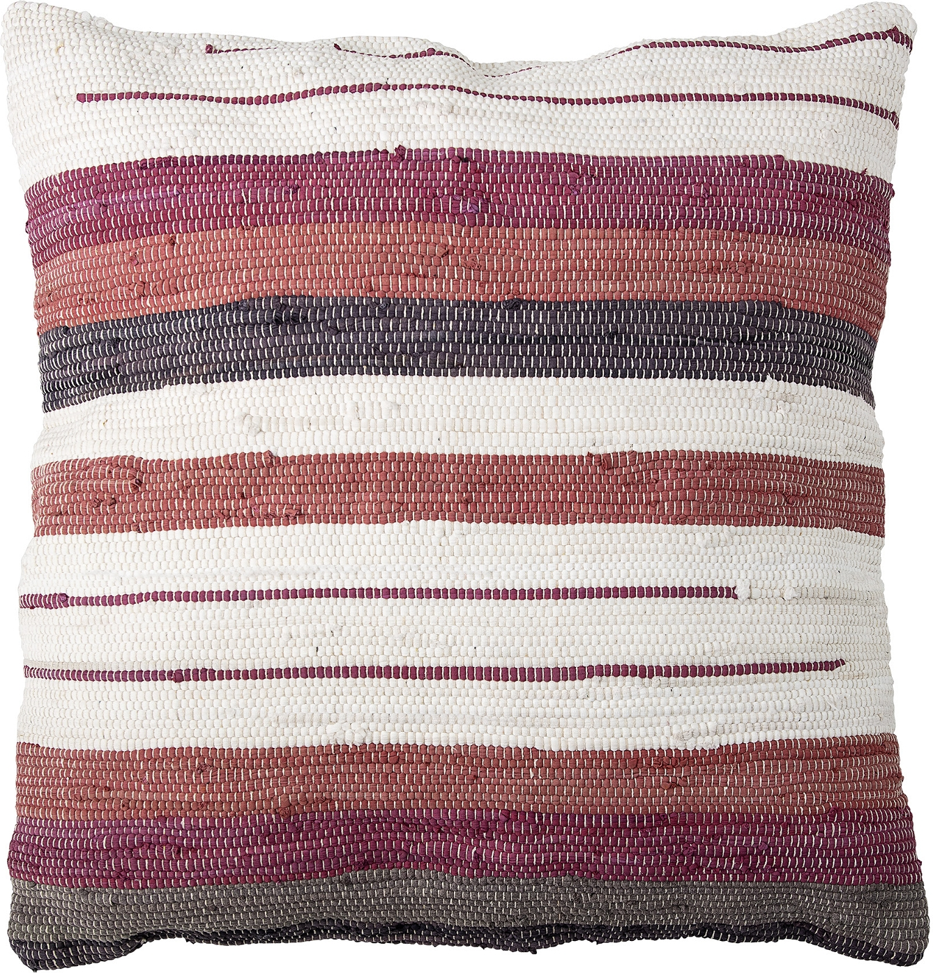 Pyntepude med fyld Creative Collection Juliet rød stribet 80 x 80 cm