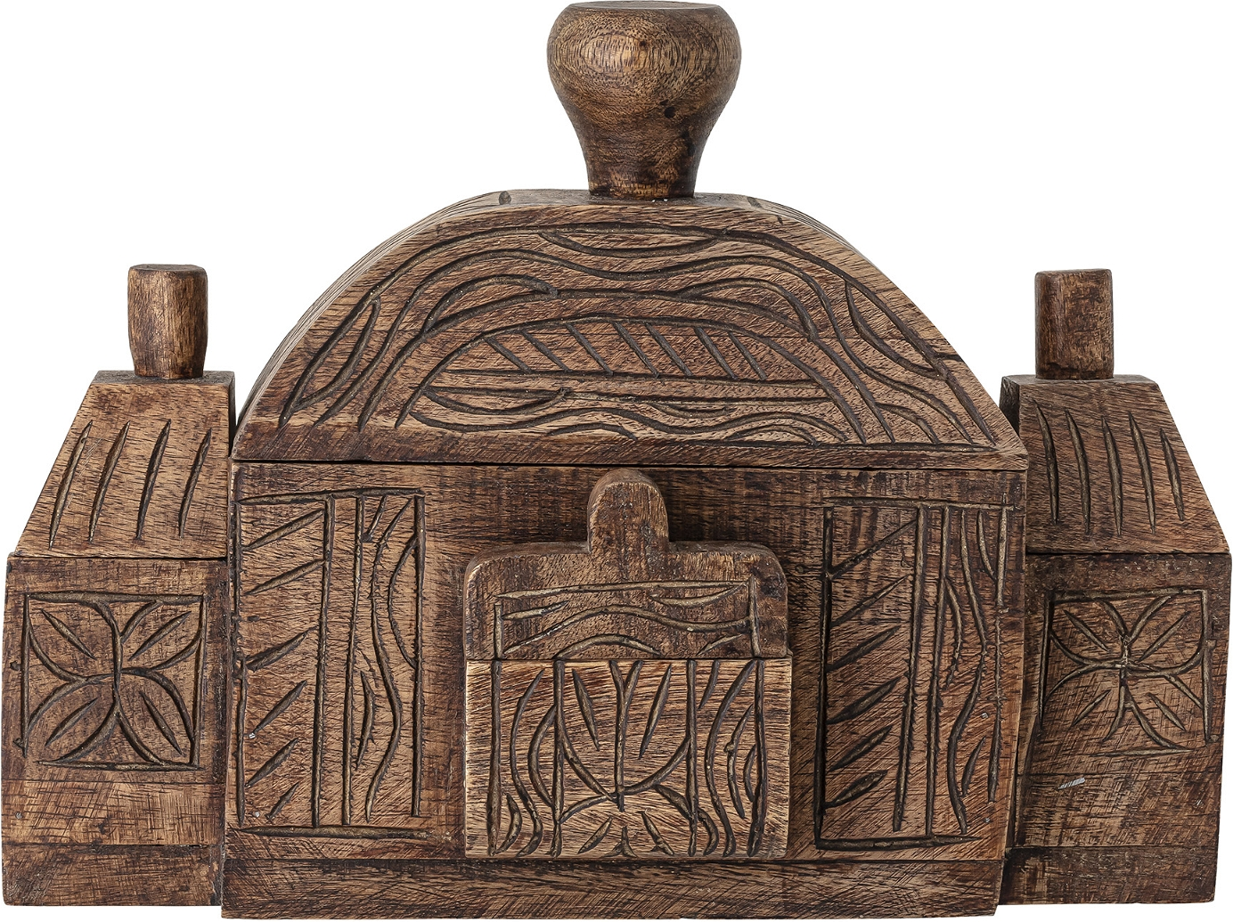 Skulptur Creative Collection Barin i mango træ brun dekorationsfigur