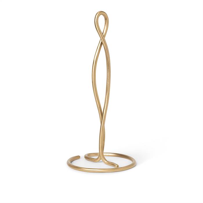 Ferm Living Curvature paper towel holder - Brass  : Erling Christensen Møbler