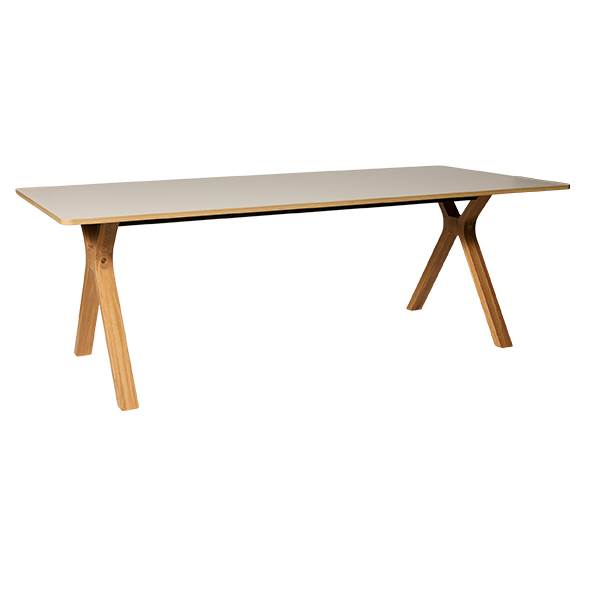 Andersen Furniture Space add spisebord i kashmir grey 95x220 cm - Eg klar mat lak  : Erling Christensen Møbler