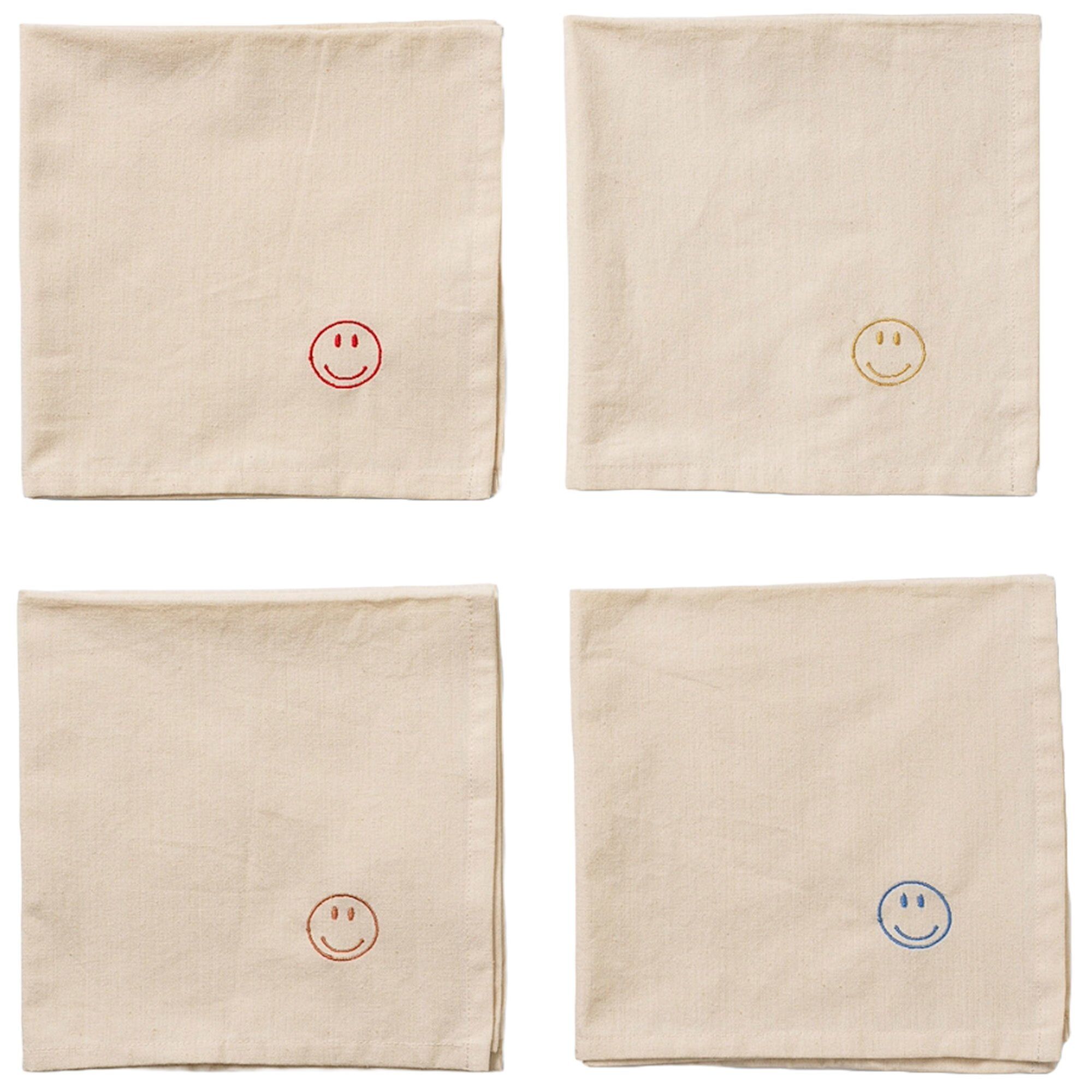 Midnatt Happy servietter 40 x 40 cm, 4-pak