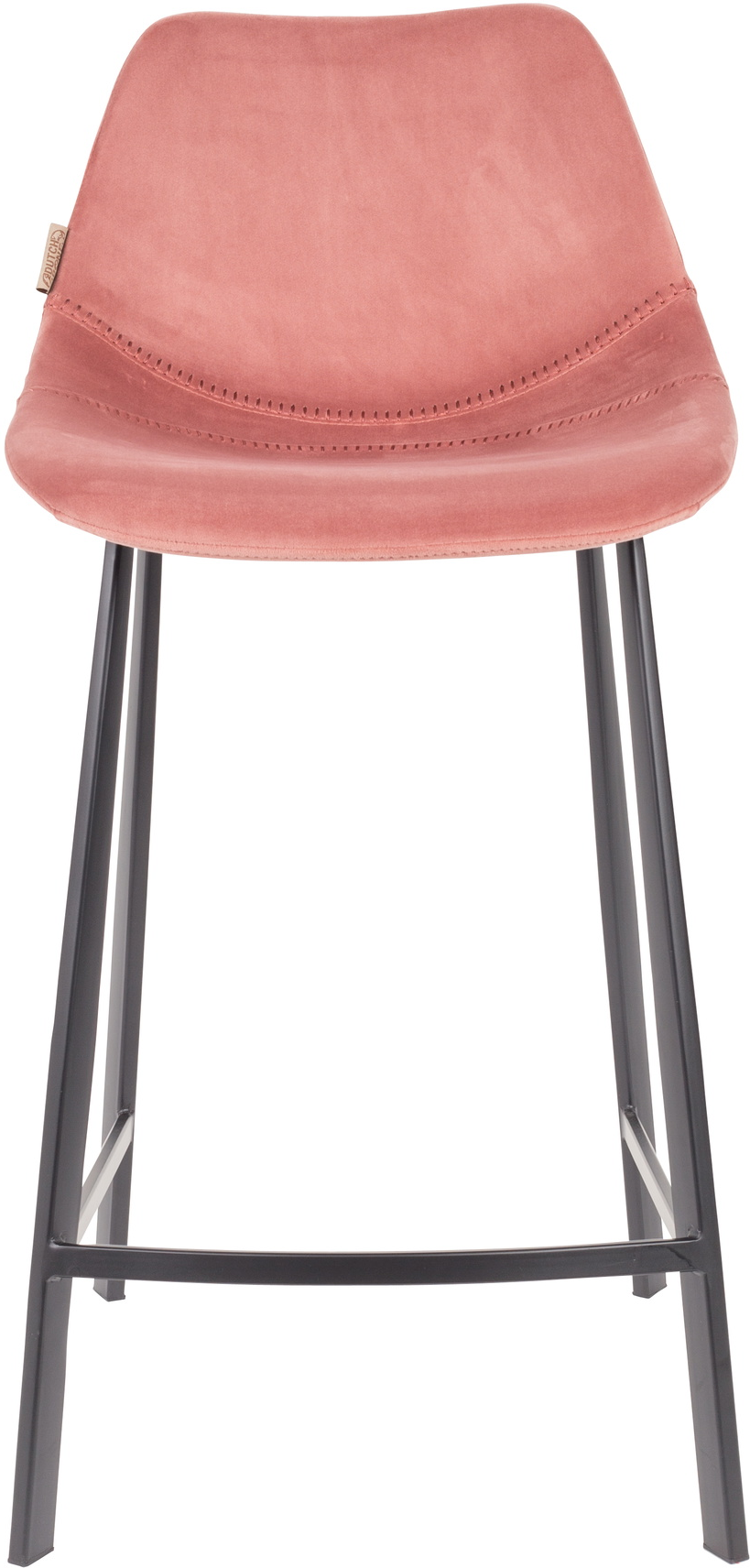 Barstol Dutchbone Franky støvet rosa polstret polyester metalstel H91 x B45 x D52 cm