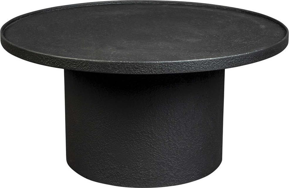 Sofabord Dutchbone Winston Ø70 x H35,5 cm antracit krydsfiner/jern loungebord