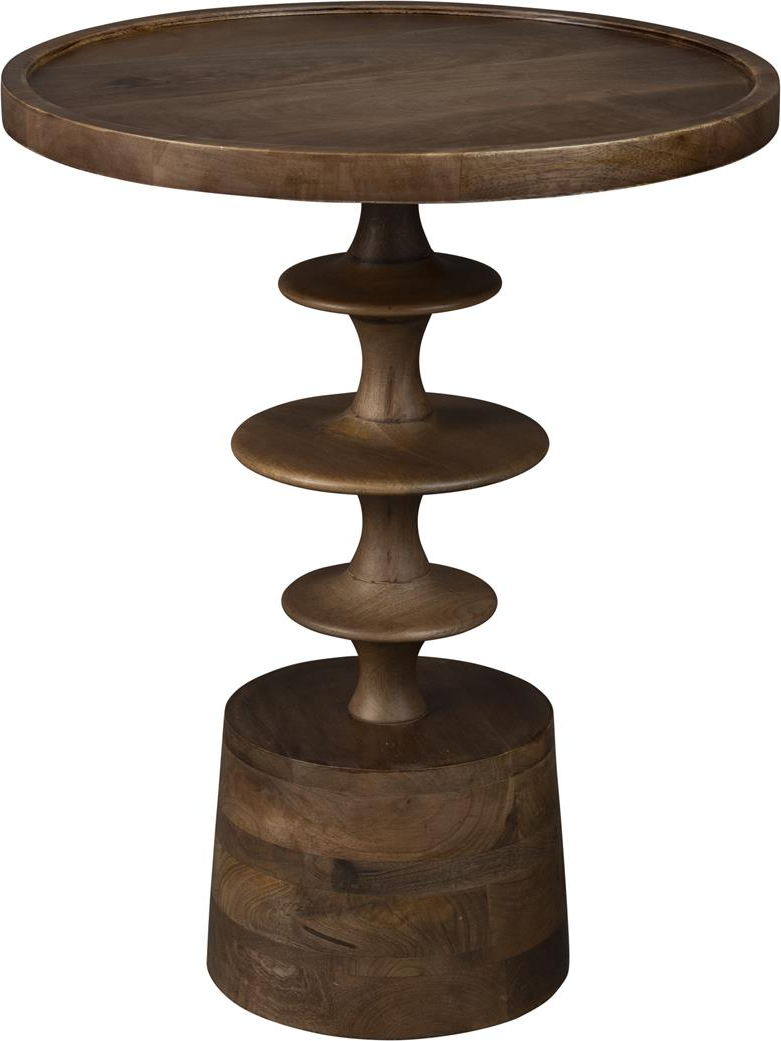 Sidebord Dutchbone Cath mørkebrun mangotræ Ø46 x H58 cm