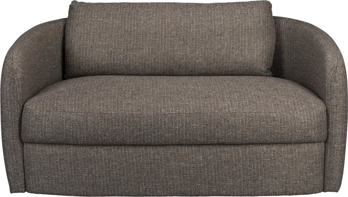 2-personers sofa Dutchbone Boho mørkegrå polyester 143x75x82 cm aftageligt betræk
