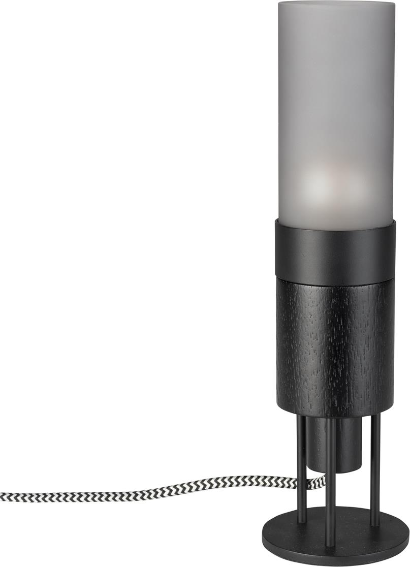 Bordlampe Dutchbone Momo askegrå glas indendørs Ø8xH28,5 cm