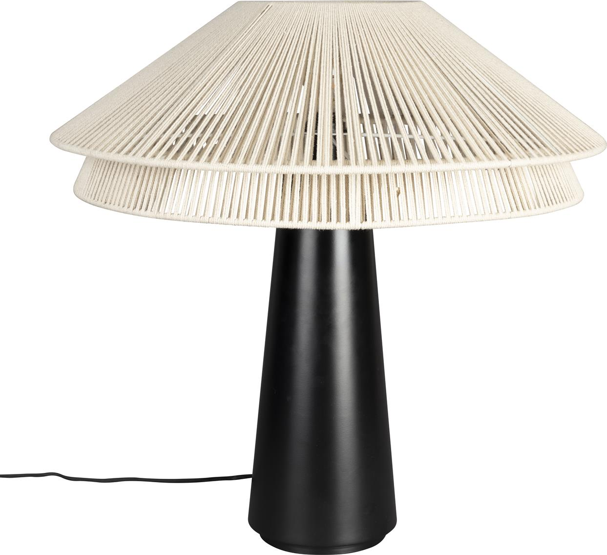 Bordlampe Dutchbone Elon i jern antracit Ø61 x H62 cm moderne retro design