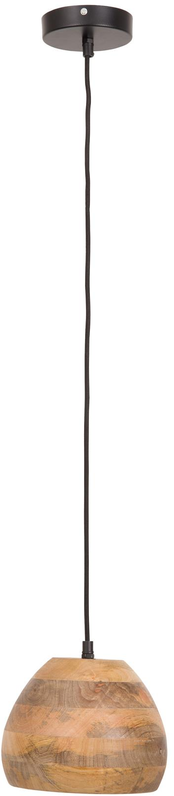 Pendellampe Dutchbone Woody nougat mangotræ Ø20 x H115 cm